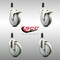 Service Caster 5 Inch 316SS Gray Poly Swivel 1 Inch Expanding Stem Caster Lock Brake, 2PK SCC-SS316TTLEX20S514-PPUB-2-S-2-1 - alternate 3